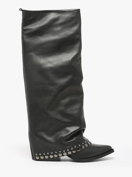 Bottes En Cuir N°6 Noir accessoires AN31