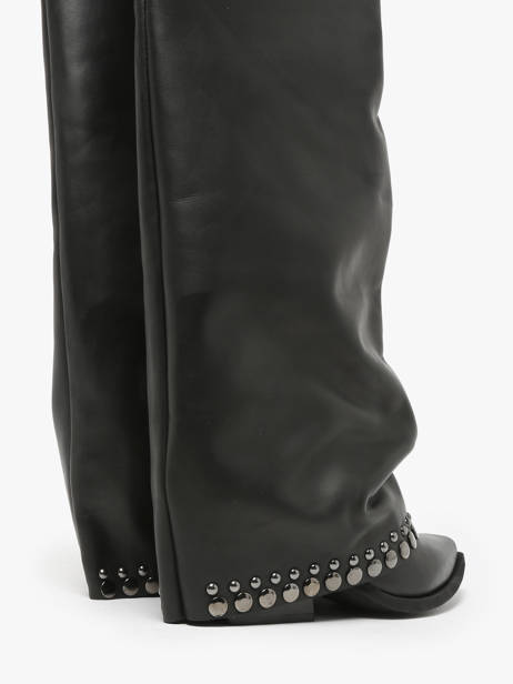 Bottes En Cuir N°6 Noir accessoires AN31 vue secondaire 3