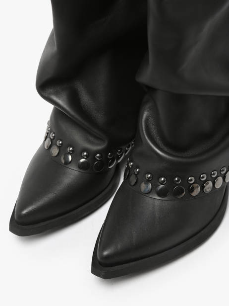 Bottes En Cuir N°6 Noir accessoires AN31 vue secondaire 4
