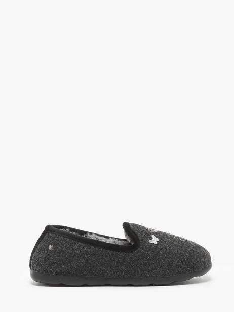 Chaussons Isotoner Gris accessoires 97426 vue secondaire 3