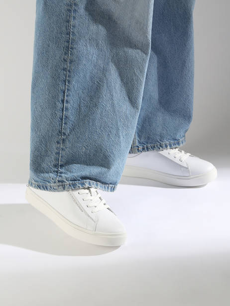 Sneakers En Cuir Tommy hilfiger Blanc accessoires 8320YBS vue secondaire 1