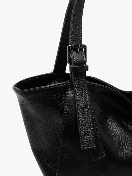 Sac Porté épaule Caviar Cuir Milano Noir caviar CA24065 vue secondaire 2