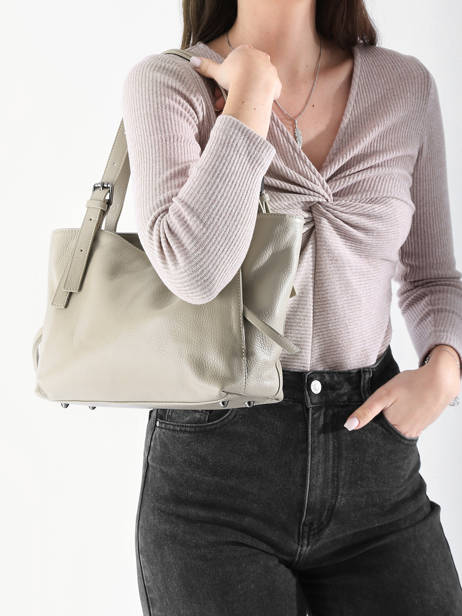 Sac Porté épaule Caviar Cuir Milano Beige caviar CA24065 vue secondaire 1
