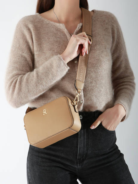 Sac Bandoulière Th Soft Tommy hilfiger Marron th soft AW16906 vue secondaire 1