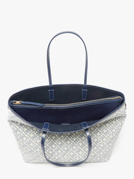 Sac Porté épaule Th Monoplay Cuir Tommy hilfiger Bleu th monoplay AW17379 vue secondaire 3