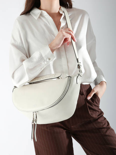 Sac Bandoulière M Origami Cuir Lancel Beige origami A12528 vue secondaire 1
