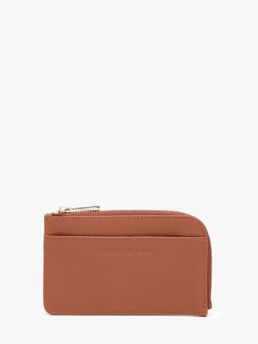 Longchamp Le foulonné Bill case / card case Brown