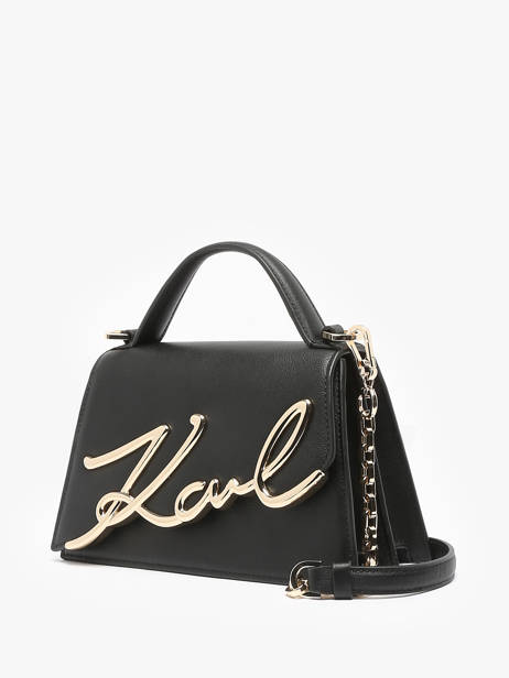 Shoulder Bag K Signature Leather Karl lagerfeld Black k signature A1W30038 other view 2
