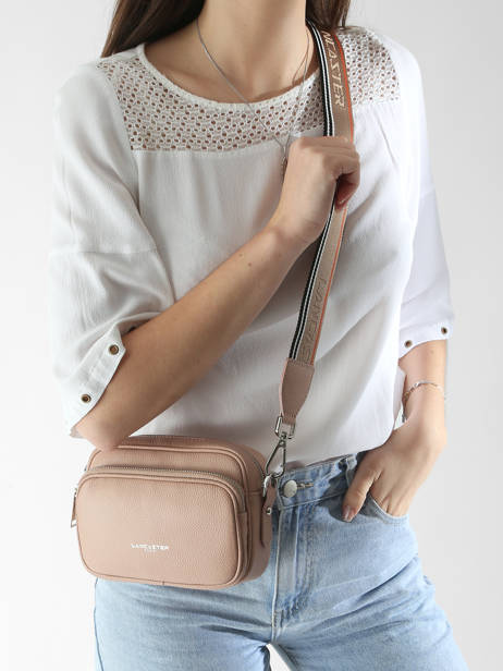 Sac Bandoulière Milano Ana Cuir Lancaster Rose milano ana 61 vue secondaire 1