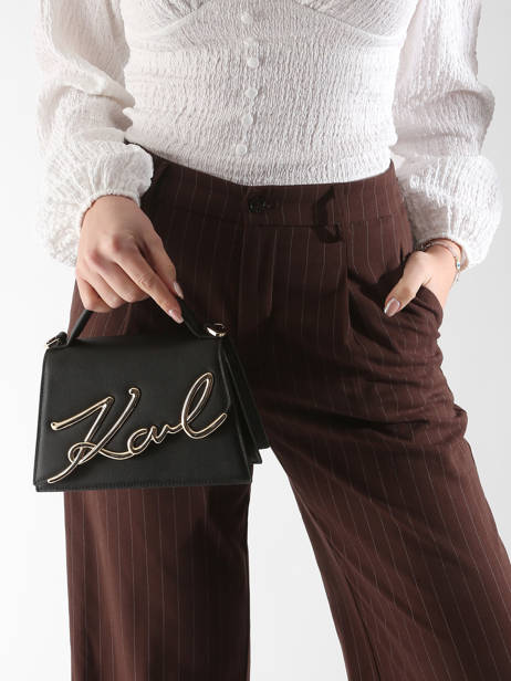 Shoulder Bag K Signature Leather Karl lagerfeld Black k signature A1W30038 other view 1