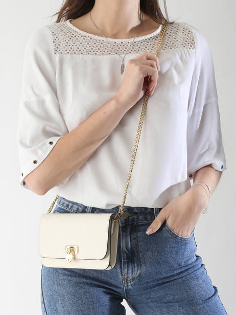 Sac De Soirée Tanner Heart Padlock Cuir Lauren ralph lauren Blanc tanner 32962115 vue secondaire 1
