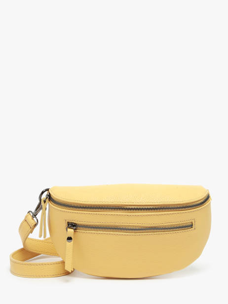 Sac Banane Caviar Cuir Milano Jaune caviar CA23111