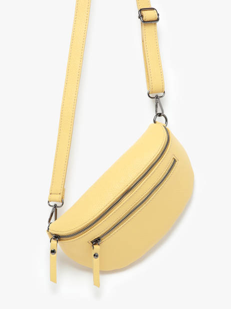 Sac Banane Caviar Cuir Milano Jaune caviar CA23111 vue secondaire 2