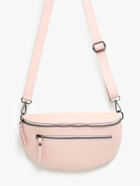 Sac Banane Caviar Cuir Milano Rose caviar CA23111 vue secondaire 2
