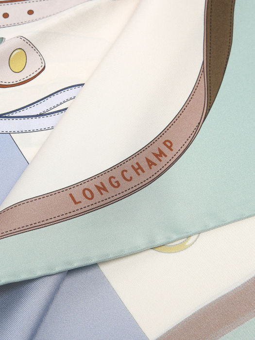 Longchamp Soie gots Etole Bleu