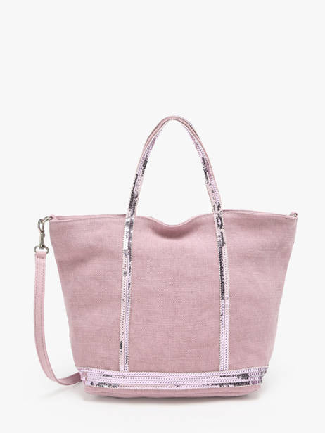 Petit Cabas Zippé Lin Et Paillettes Vanessa bruno Rose cabas lin 31V40435