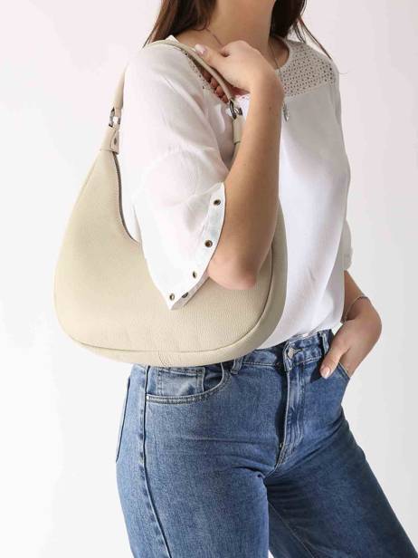 Sac Porté épaule Caviar Cuir Milano Beige caviar CA24121 vue secondaire 1