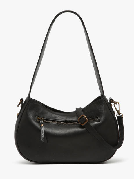 Sac Porté épaule Strappy Cuir Basilic pepper Noir strappy BSTR02 vue secondaire 4