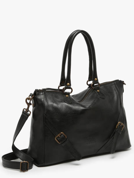 Sac Porté épaule Strappy Cuir Basilic pepper Noir strappy BSTR03 vue secondaire 2
