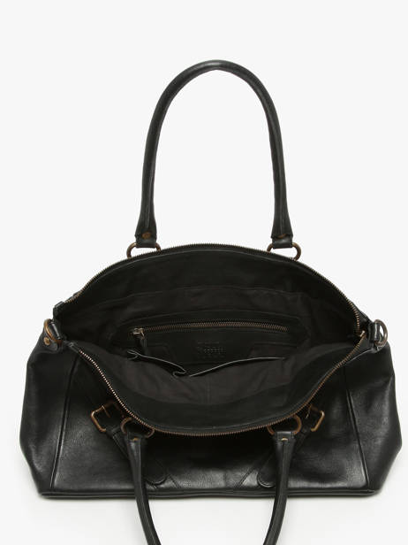 Sac Porté épaule Strappy Cuir Basilic pepper Noir strappy BSTR03 vue secondaire 3