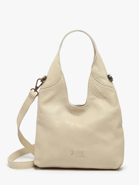 Sac Bandoulière Cow Cuir Basilic pepper Beige cow BCOW2S