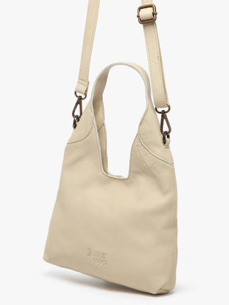 Sac Bandoulière Cow Cuir Basilic pepper Beige cow BCOW2S vue secondaire 2