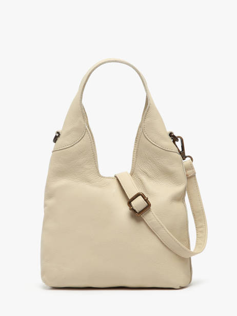 Sac Bandoulière Cow Cuir Basilic pepper Beige cow BCOW2S vue secondaire 4