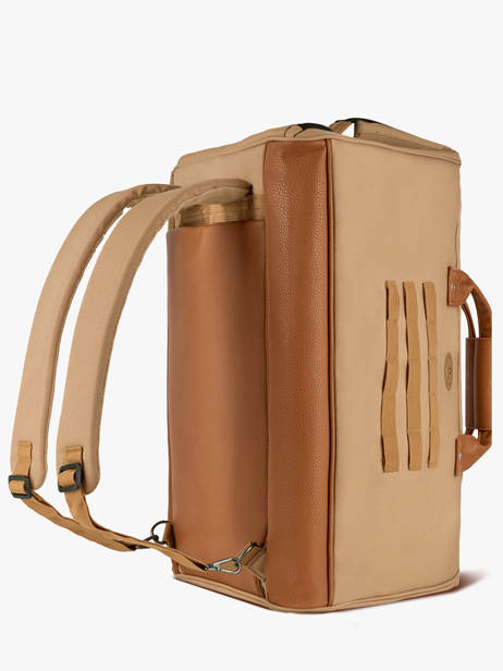 Cabin Duffle Bag Backpack Travel Cabaia Beige travel DUFFV2 other view 4