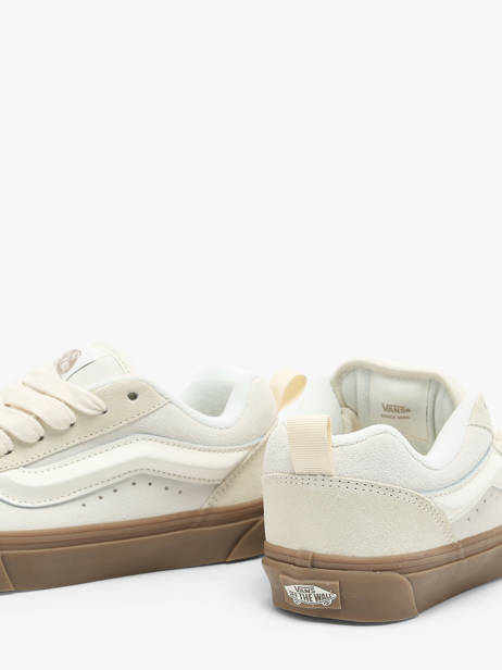 Sneakers Knu Skool In Leather Vans Beige unisex 9QCDBS other view 3