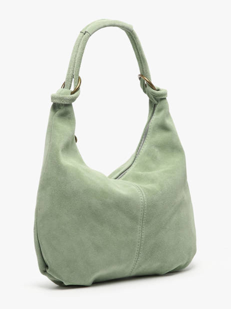 Sac Porté épaule Velvet Cuir Milano Vert velvet VE24111 vue secondaire 2