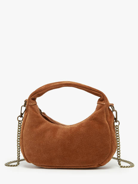 Sac Bandoulière Velvet Cuir Milano Marron velvet VE24113