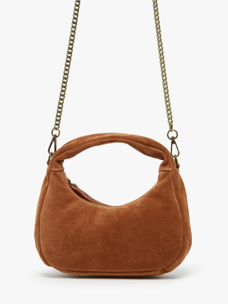 Sac Bandoulière Velvet Cuir Milano Marron velvet VE24113 vue secondaire 2