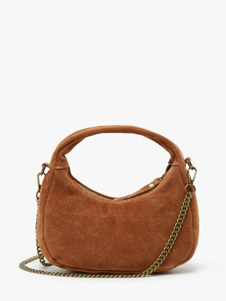 Sac Bandoulière Velvet Cuir Milano Marron velvet VE24113 vue secondaire 4