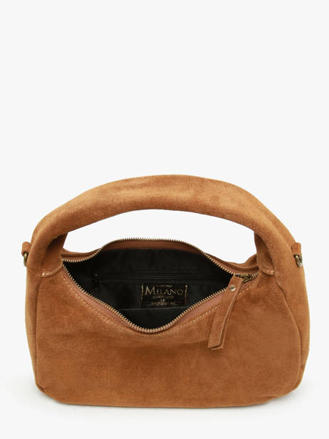 Sac à Main Velvet Cuir Milano Marron velvet VE24114 vue secondaire 3