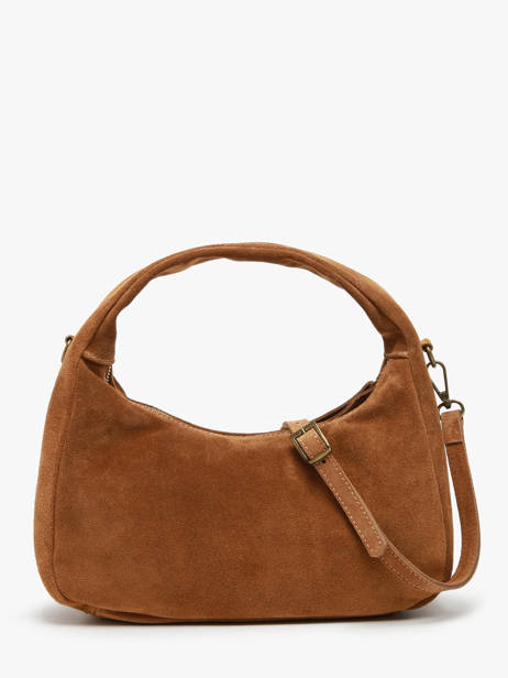 Sac à Main Velvet Cuir Milano Marron velvet VE24114 vue secondaire 4