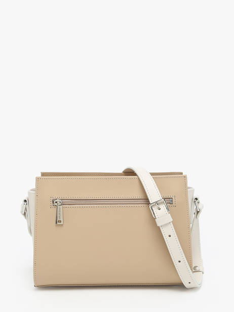 Sac Bandoulière Smooth Cuir Lancaster Beige smooth 437-02 vue secondaire 4