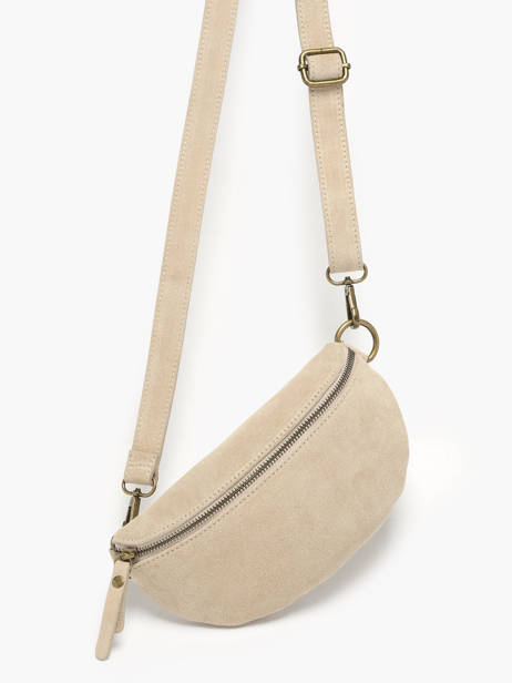 Sac Banane Milano Beige velvet VE19091 vue secondaire 2