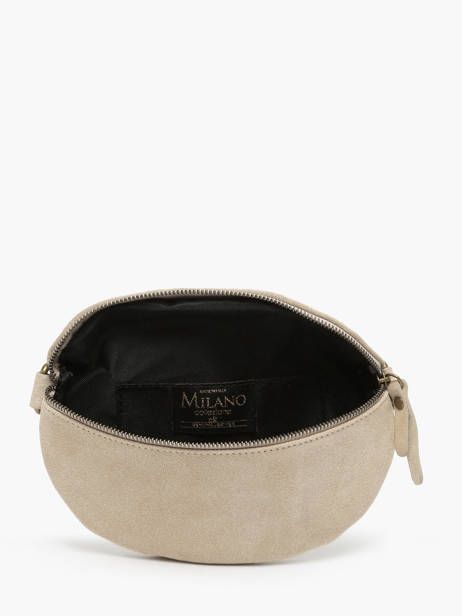 Sac Banane Milano Beige velvet VE19091 vue secondaire 3
