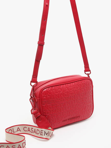 Sac Bandoulière Logo Lola casademunt Rouge logo 65 vue secondaire 2