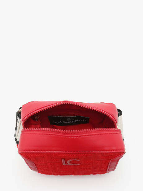 Sac Bandoulière Logo Lola casademunt Rouge logo 43 vue secondaire 3