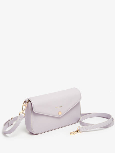 Sac Bandoulière Saffiano David jones Violet saffiano CM6120H vue secondaire 2