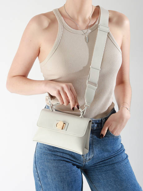 Sac Bandoulière Saffiano David jones Beige saffiano CM7211H vue secondaire 1