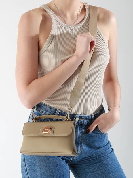 Sac Bandoulière Saffiano David jones Marron saffiano CM7211H vue secondaire 1