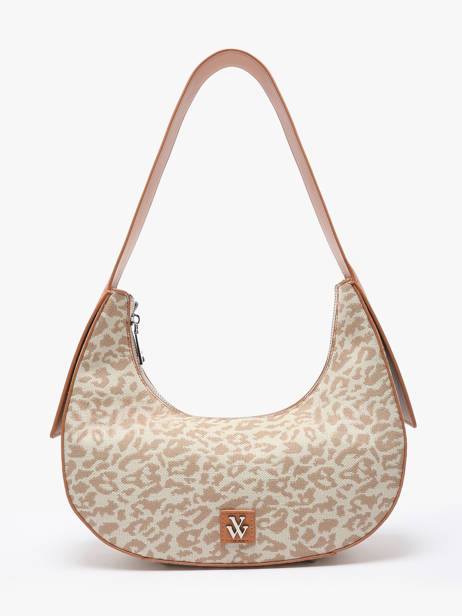 Sac Porté épaule Leopard Polyester Vanessa wu Beige leopard MA0131