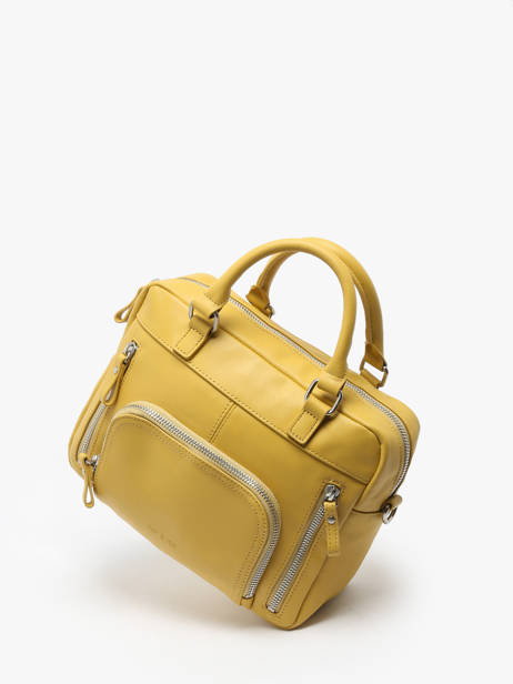Sac Bandoulière Baby Macy Cuir Nat et nin Jaune vintage BABYMACY vue secondaire 2