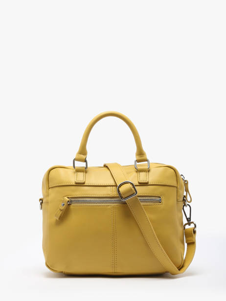 Sac Bandoulière Baby Macy Cuir Nat et nin Jaune vintage BABYMACY vue secondaire 4
