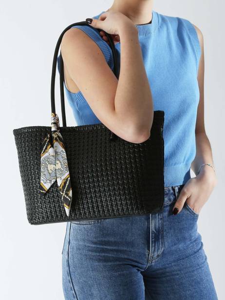 Sac Porté épaule Braided Miniprix Noir braided A9113 vue secondaire 1