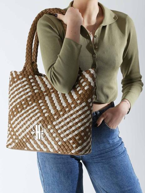 Sac Porté épaule Tressé Tessa Laurent david Beige ld bags 957 vue secondaire 1