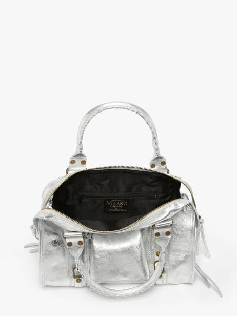 Sac Porté épaule Nine Cuir Milano Argent nine NI24092 vue secondaire 3