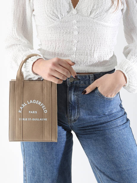 Sac Bandoulière Rsg Coton Karl lagerfeld Beige rsg A1W50039 vue secondaire 1